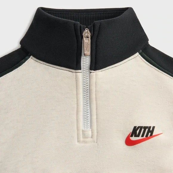 Kith Kids for Nike Fleece Dress in Sail Heather Youth Size XL Swoosh Logo FW25